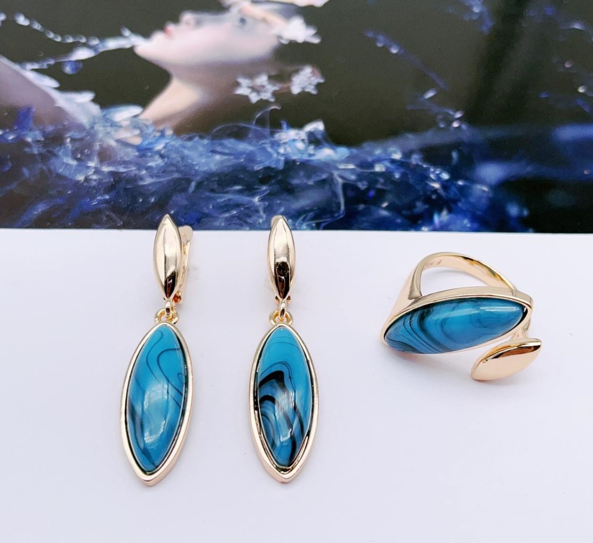 Xuping Jewelry медицинская сталь, янтарь