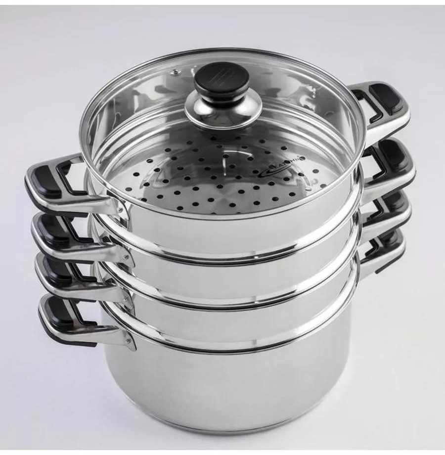 Мантоварка 5 л, нержавеющая сталь, количество ярусов: 3