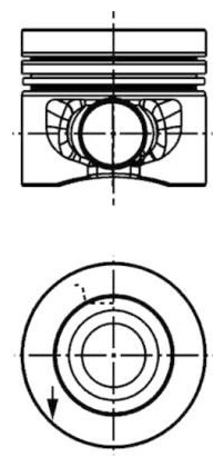 KOLBENSCHMIDT поршень 40558600