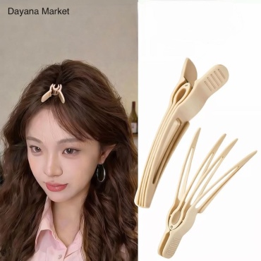 Dayana Market заколка зажим 2 шт, бежевый