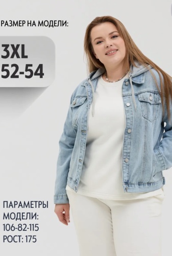 Джинсовая куртка голубой