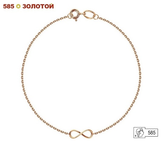 TALANT 47-00-0000-28756 длина 16.19 см, вес 0.7 г золото, плетение якорное