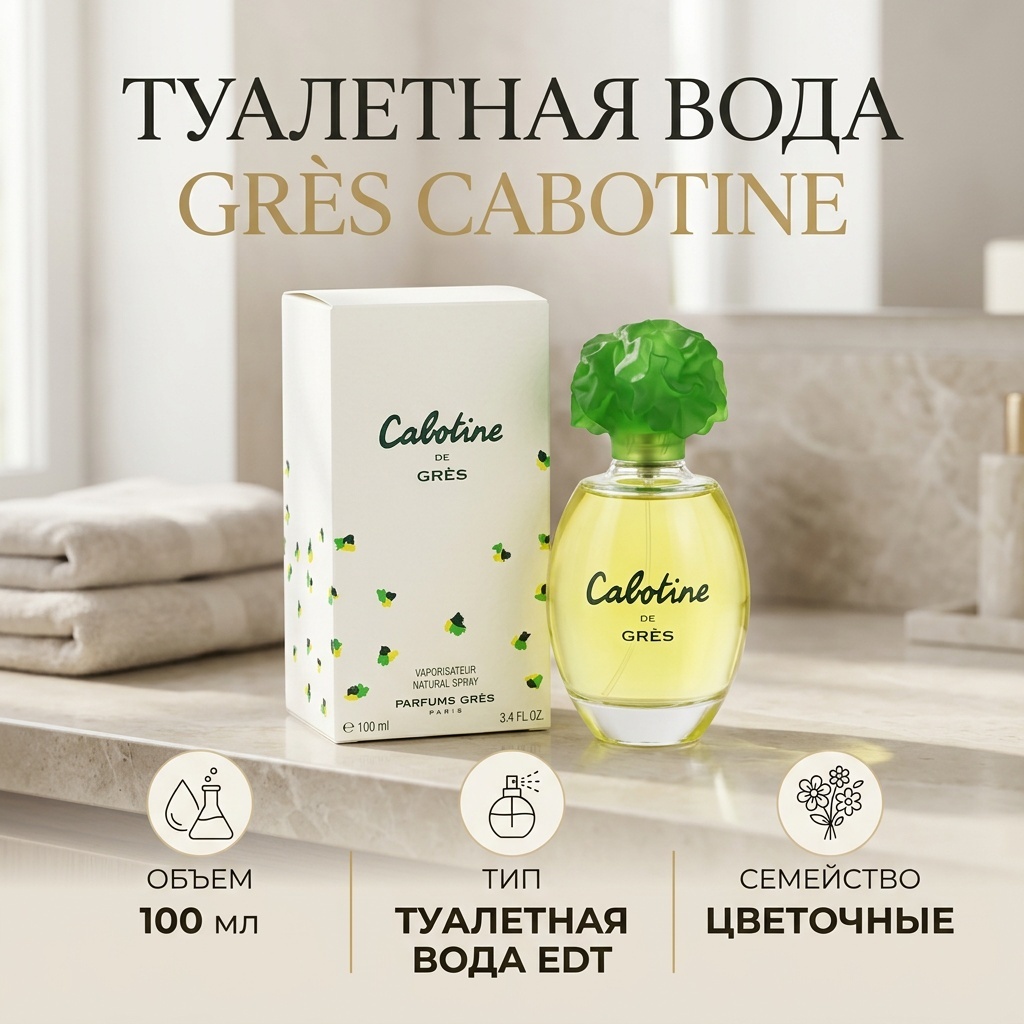 Gres Cabotine туалетная вода EDT 100 мл, для женщин