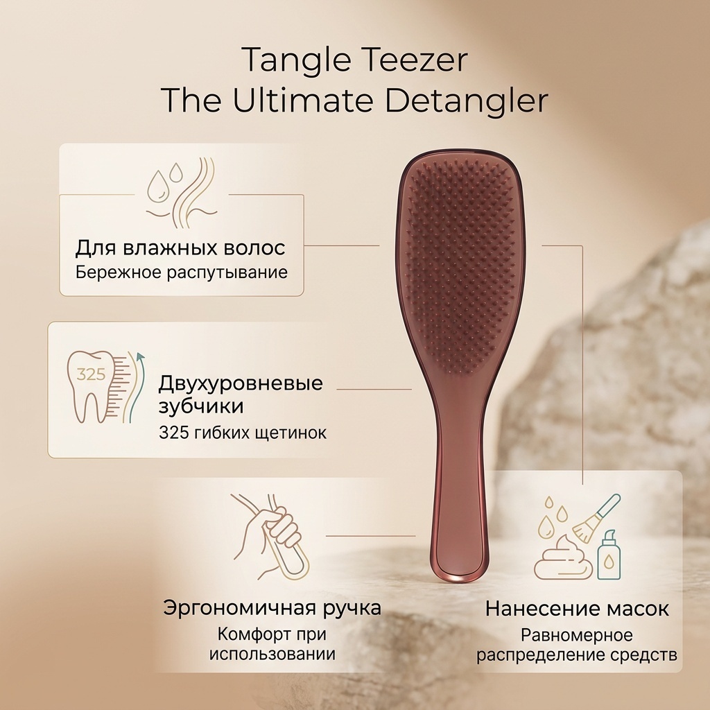 Tangle Teezer расческа-щетка, массажная расческа 22 см