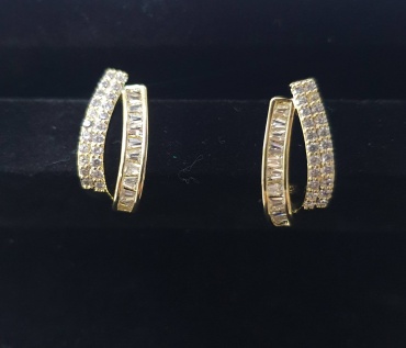 Серьги Fashion Jewelry бижутерный сплав, фианит