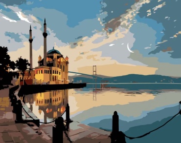 DIY DIGITAL PAINTING Istanbul Ortakoy