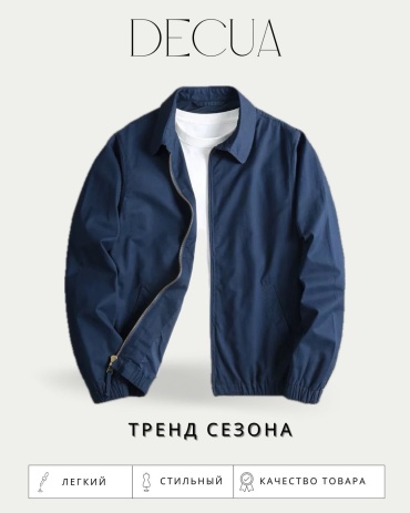 Ветровка DECUA темно-синий