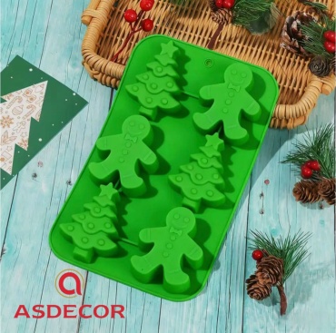Форма для выпечки, для запекания, для кексов Asdecor силикон, 1 шт