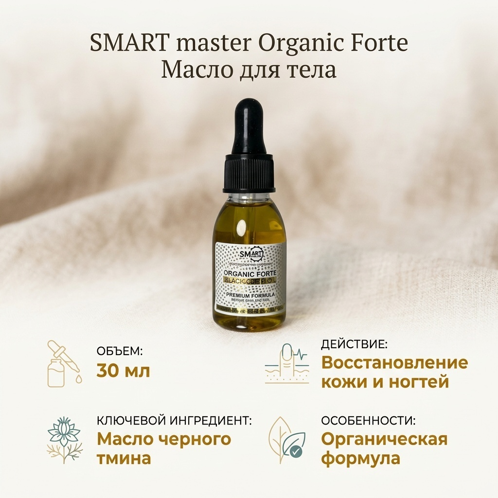SMART master Organic Forte масло для тела 30 мл