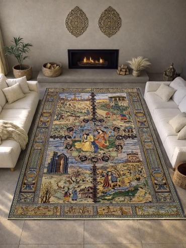 Ковер 150x230 см, безворсовый, Турция