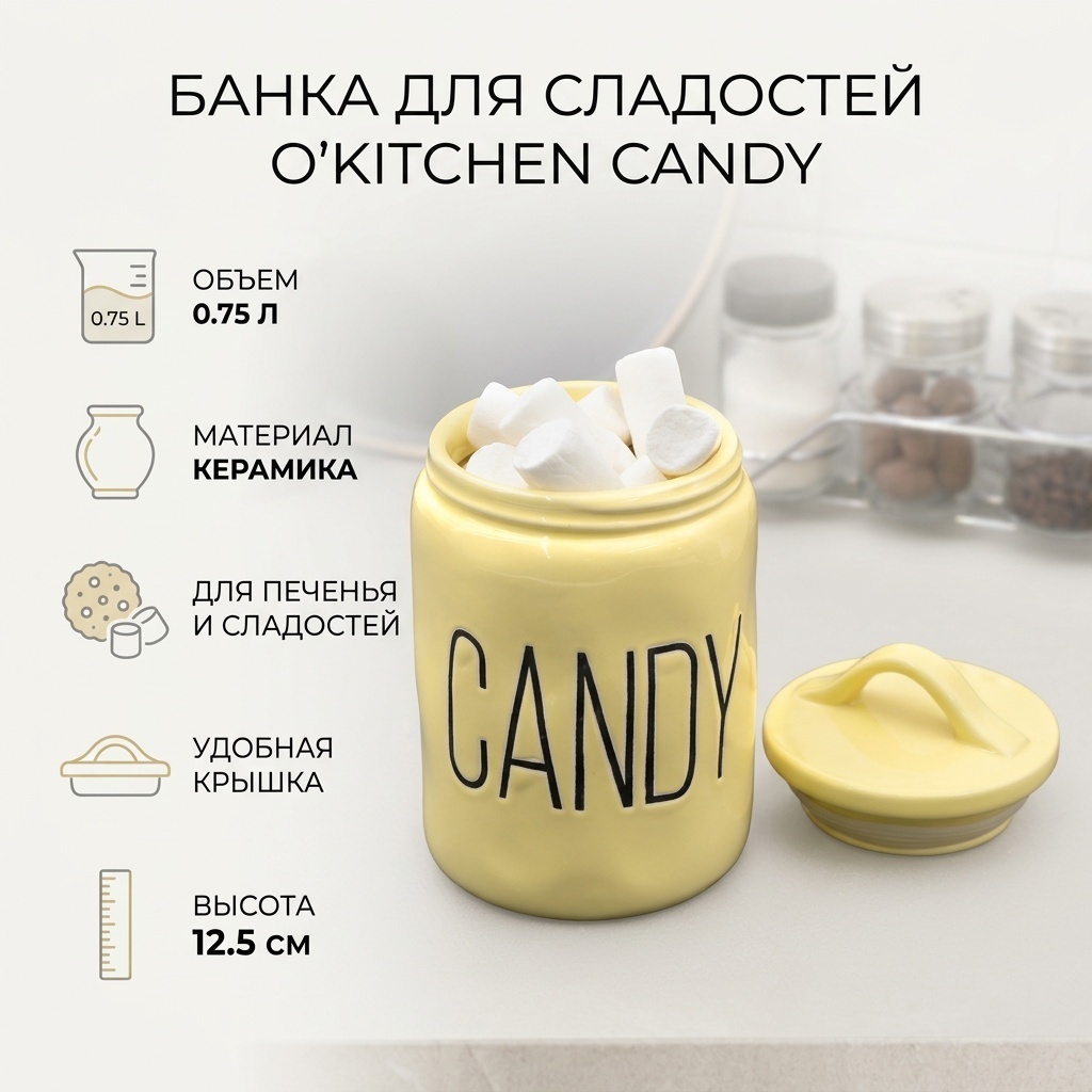O'Kitchen банка Candy, керамика