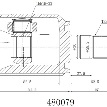 INKO шрус внутренний 480079_DHS_RO