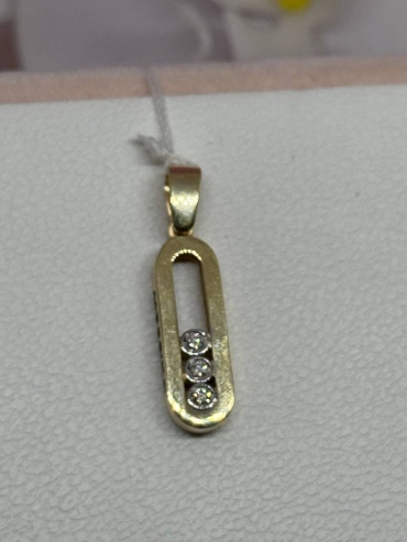 Подвеска SAR JEWELRY Nargit_CH_21_062_7375 вес 2.67 г золото, бриллиант