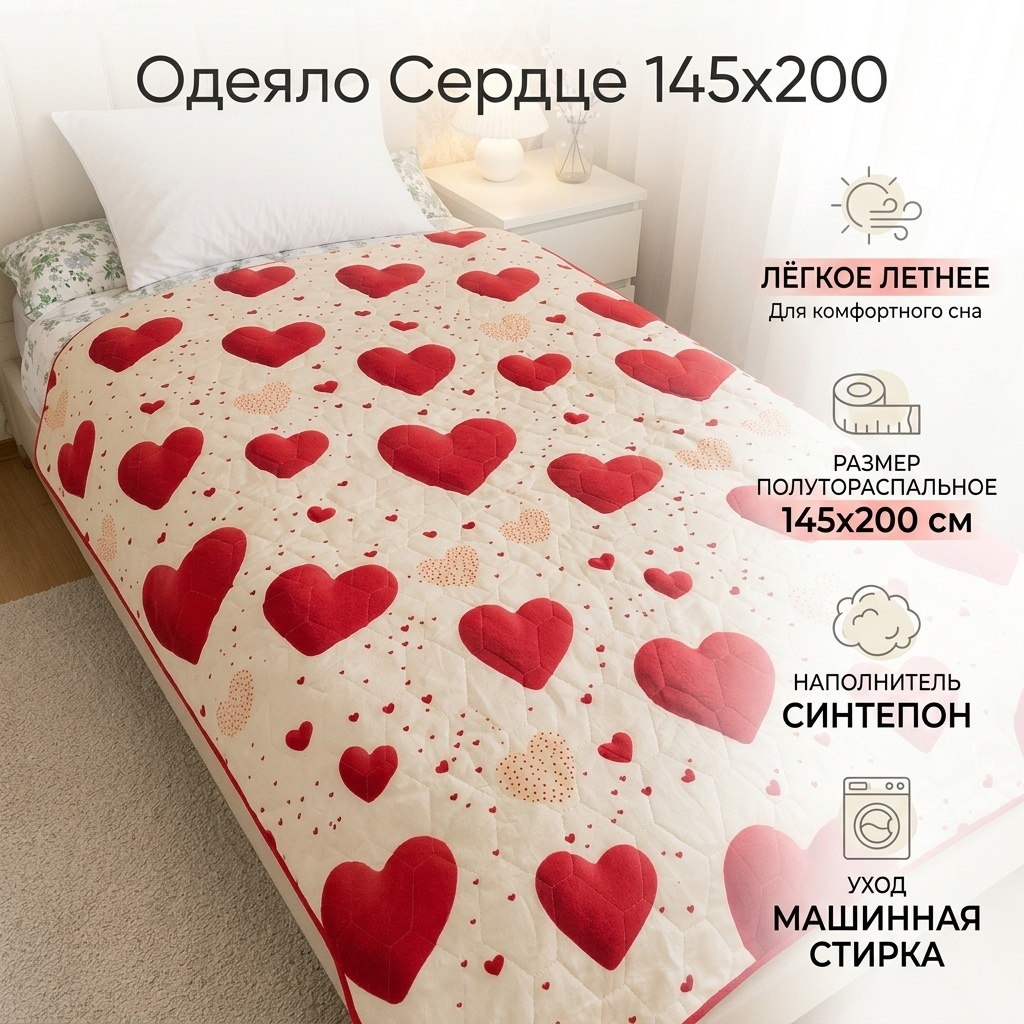 Одеяло Летняя коллекция 145x200 летнее