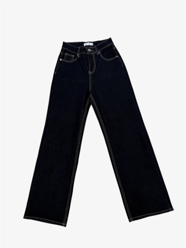 Джинсы трубы Hollister индиго