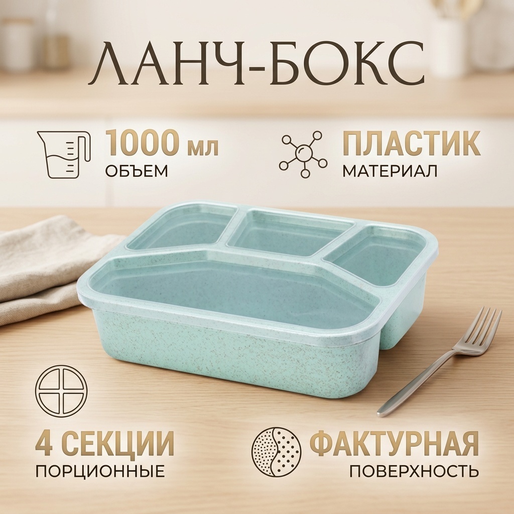 Ланч-бокс 18459444_944915131 2 шт, пластик