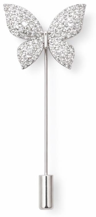 Брошь Jewelry бижутерный сплав, кристаллы, стразы
