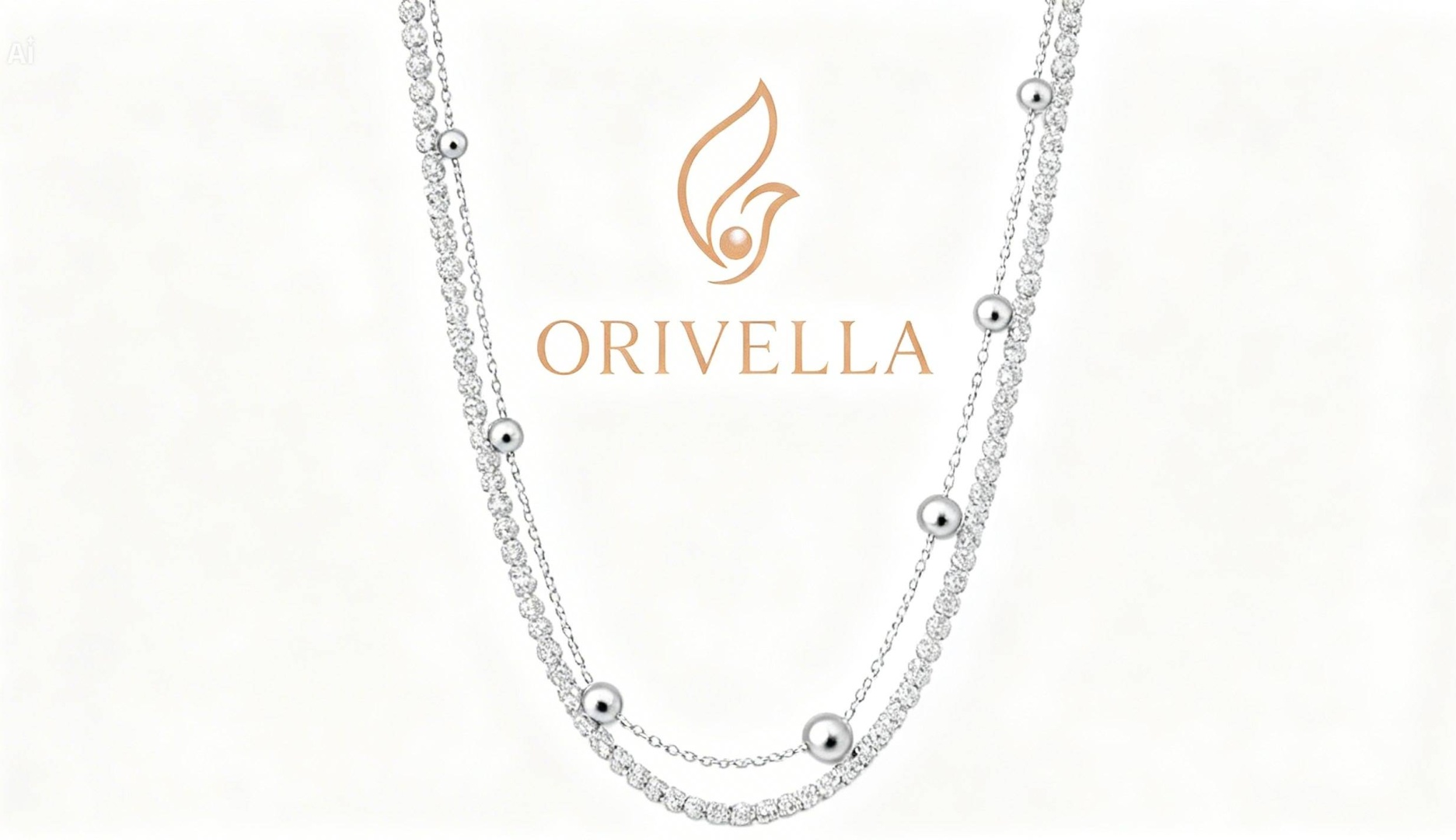 Колье Orivella Exclusive Korean 1568 длина 45 см вес 6.67 г серебро, без вставок