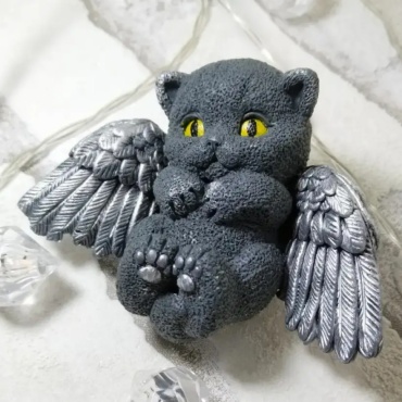 Силиконовый молд Chocolove Котенок ангелочек PL