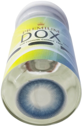 Контактные линзы DOX Crystal blue (голубой) -4 кривизна 8.6 на год 2 шт