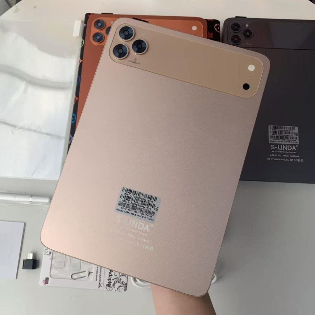 Планшет S-LINDA S-Linda 17 pro max 10.1 дюйм 32 Гб/1000 Гб золотистый
