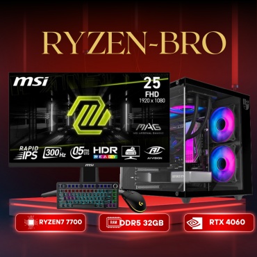 ITBRO R7 7700 / RTX 4060 8 Гб / 32 Гб / SSD 1000 Гб / Win 11 Pro