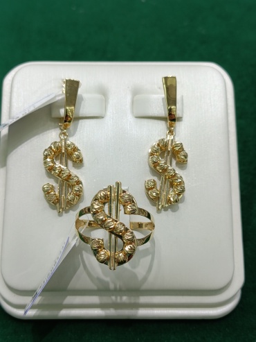 Cristal 24---064 вес 8.92 г золото, без вставок