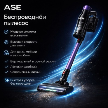 Ase HJD77A фиолетовый, черный