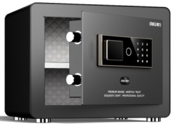 Сейф DELI 044-AE810BK ключевой, электронный замок (380х300х290 мм)