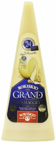 Сыр Rokiskio Grand твердый пармезан 37% 180 г