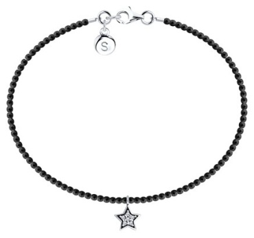 Zlato 478СР83050024С1 длина 17 см, вес 2 г серебро, плетение отсутствует