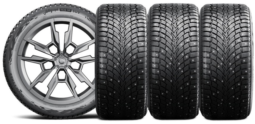 Комплект шин 4 шт. Ikon Tyres (Nokian) Autograph Ice 10 SUV 275/50 R20 113 T с шипами + бесплатный шиномонтаж