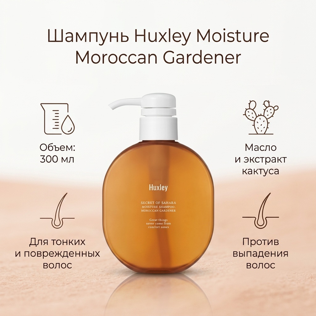 Huxley Moisture Moroccan Gardener шампунь 300 мл