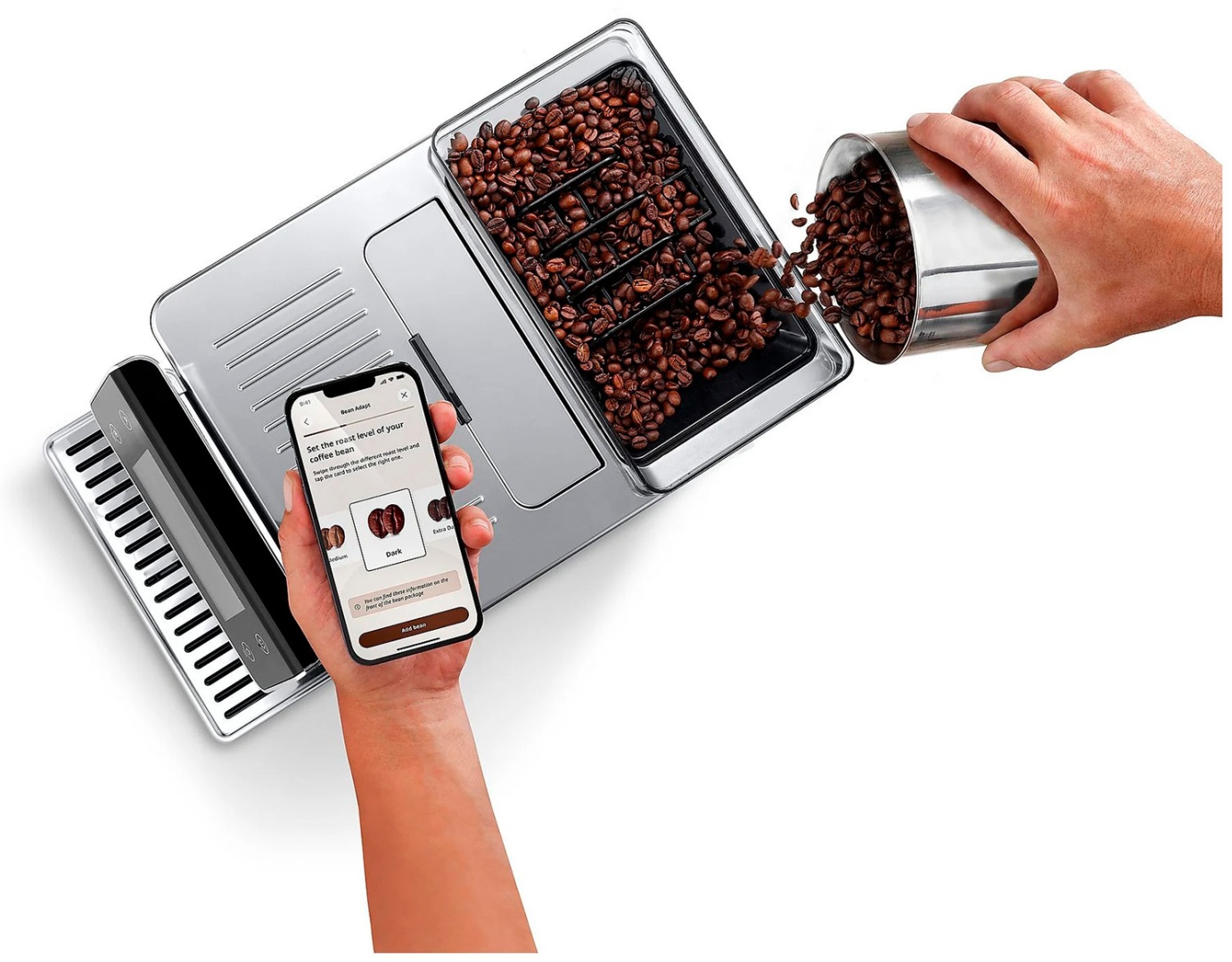 Кофемашина Delonghi ECAM-630.55.SSM, Aromatic серебристый — фото 9