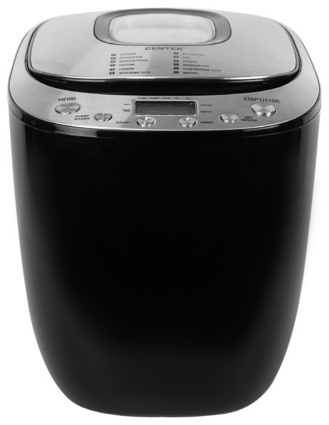 Хлебопечь CENTEK CT-1418 черный, серебристый