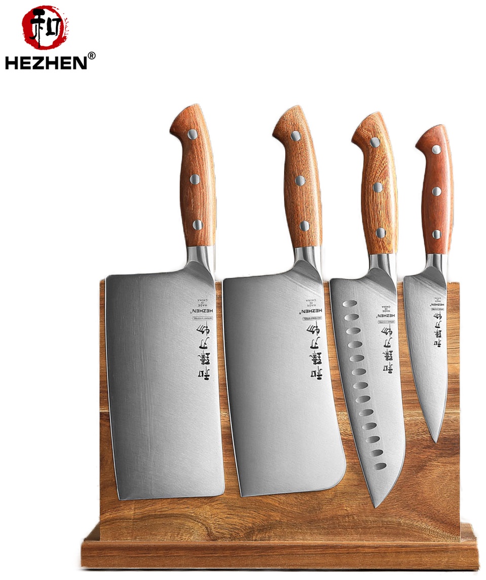 Набор ножей HezHen X02-H5, лезвие: нержавеющая сталь 4 шт