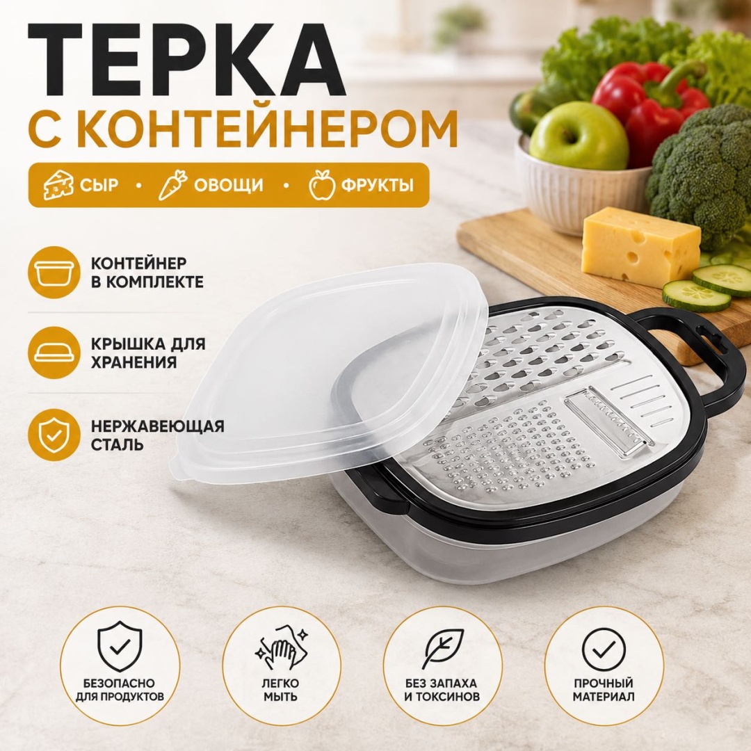 ADILEK терка 937473, нерж.сталь, пластик