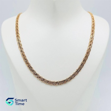 Smart Time ST23 Тройной Ромб плетение длина 55 см, вес 8.77 г золото, плетение тройной ромб