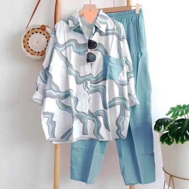 Костюм повседневный TR trendy голубой