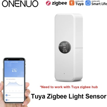Датчик освещения Smart Life Light sensor, экосистема: Tuya Smart, Google Home, Smart life