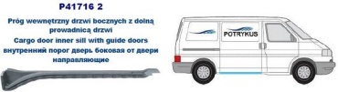 Potrykus P417162 кузовной порог Volkswagen T4, Transporter, Multivan, Caravelle 1992-2002