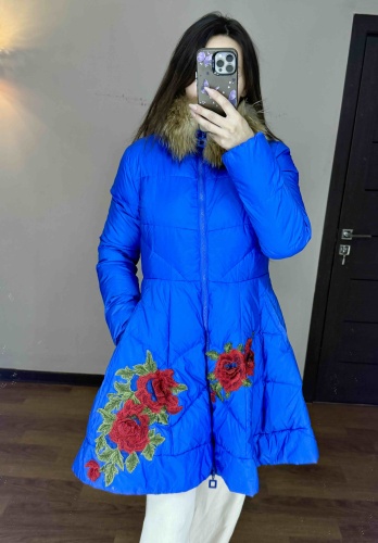 Пуховик FASHION синий