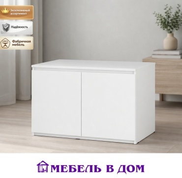 Шкаф антресольный Мебель в Дом Симпл, 80.4x49.4х51.4 см, белый