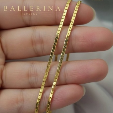 Ballerina Jewelry K356 длина 55 см, вес 10.16 г золото, плетение якорное