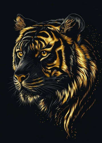 Картина «Тень тигра» 50x70 см