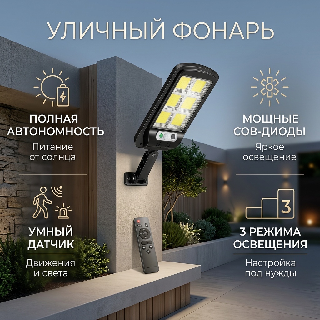 Уличный светильник настенное LED 24 см