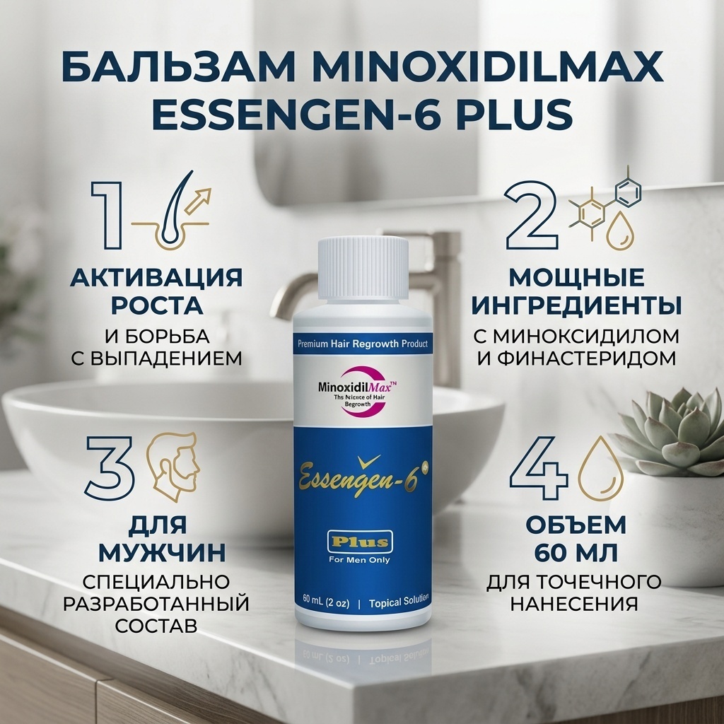 MinoxidilMax Essengen-6 Plus бальзам 60 мл