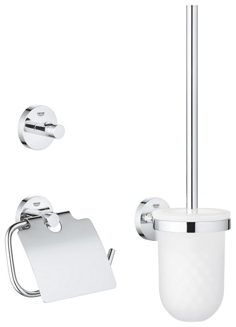 Grohe набор аксессуаров 41204000 серебристый, сатин