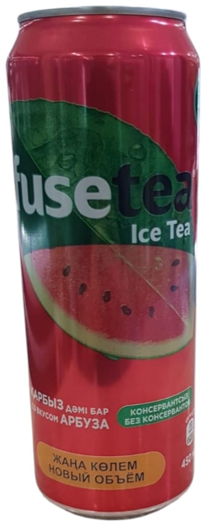 Холодный чай Fuse-tea черный арбуз 0.45 л