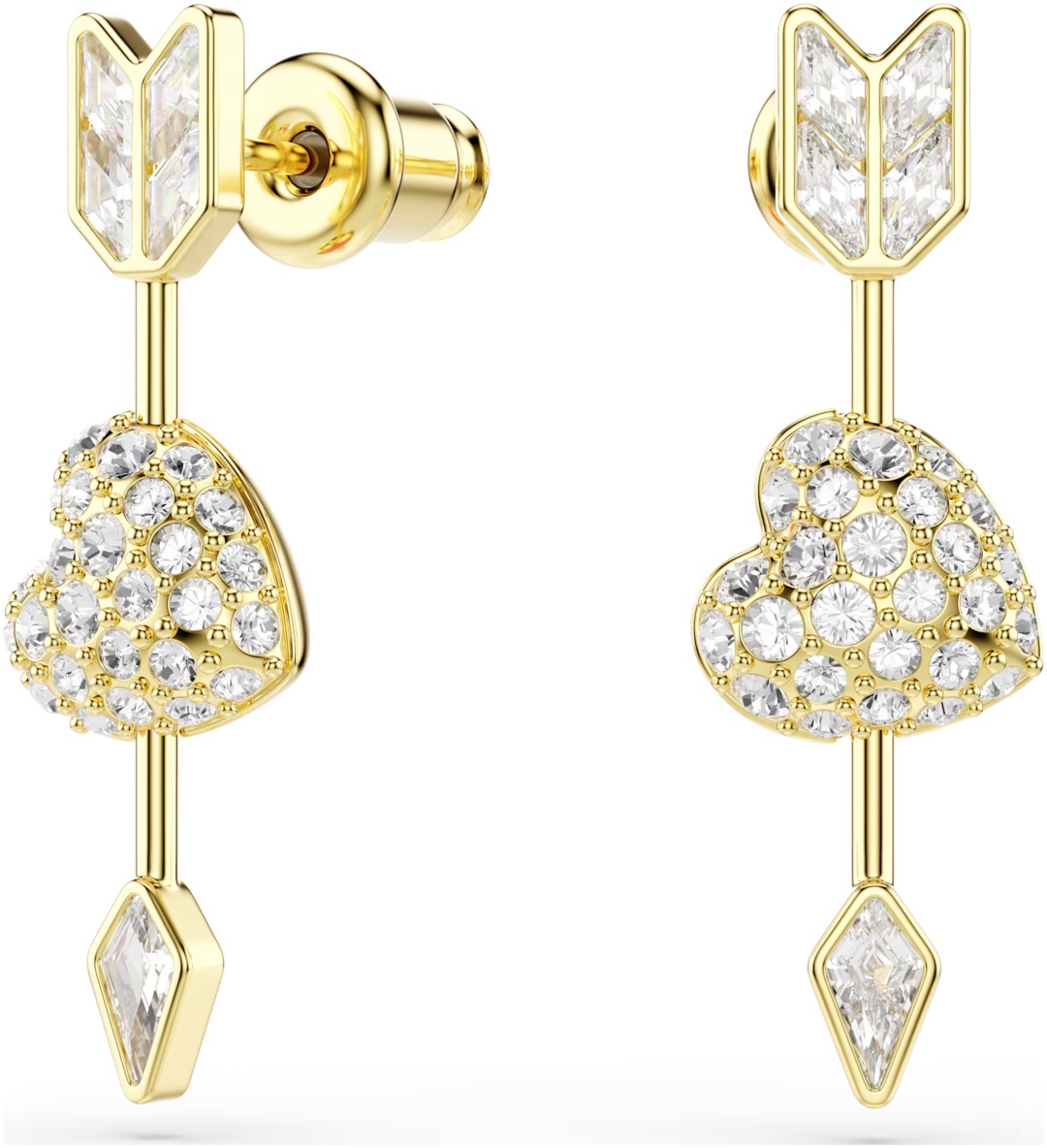 Серьги Swarovski бижутерный сплав, кристаллы Swarovski